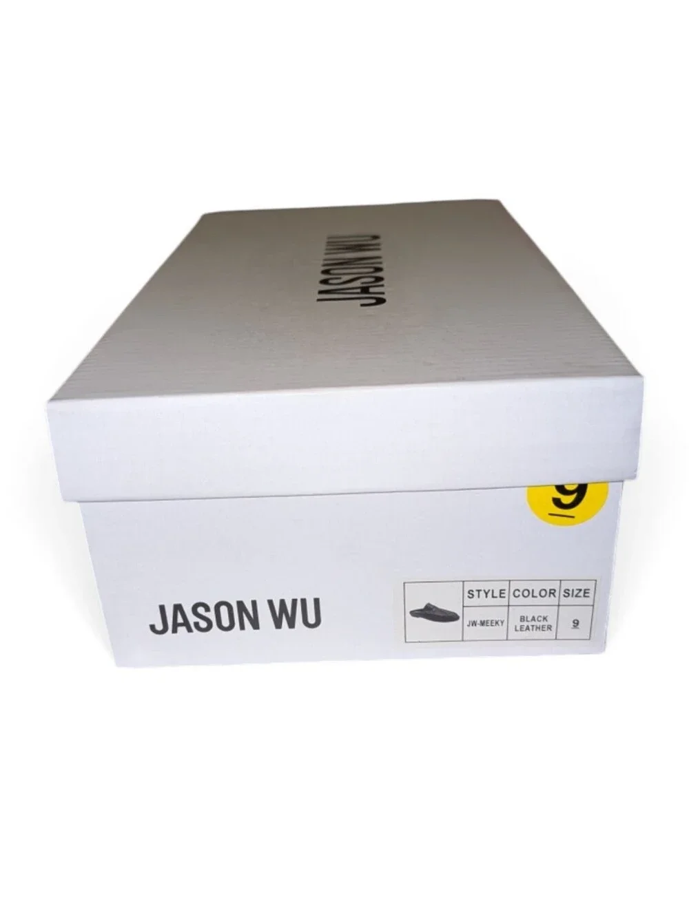Jason Wu Luxury Designer Black Leather Loafer Mules Slides Womans Size 9 NWT